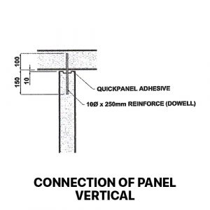 QUICKPANEL wall panel structural connection detail