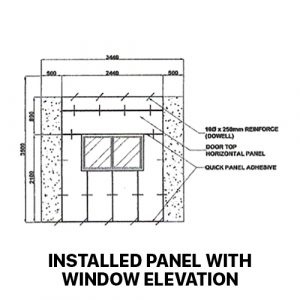 QUICKPANEL window opening installation elevation