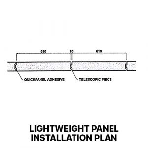 QUICKPANEL lightweight wall panel installation plan