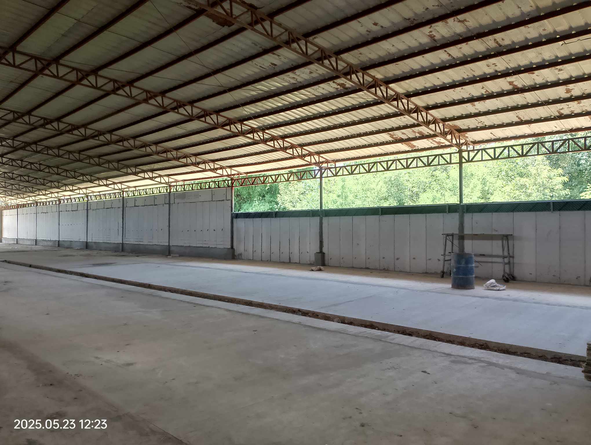 QUICKPANEL partition wall inside steel-framed structure